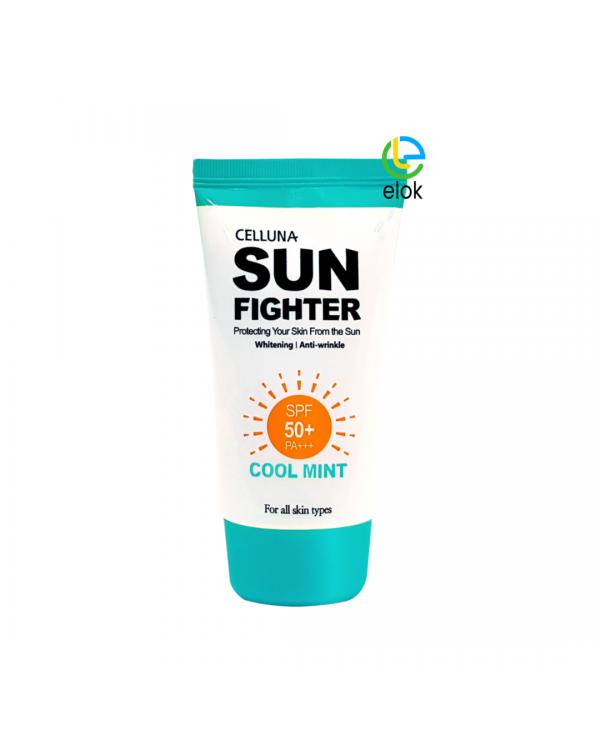 Big Promo Pemutih Wajah Celluna Sun Fighter Cool Mint Diskon 10% + Gratis Sunblock + Gratis Ongkir 
